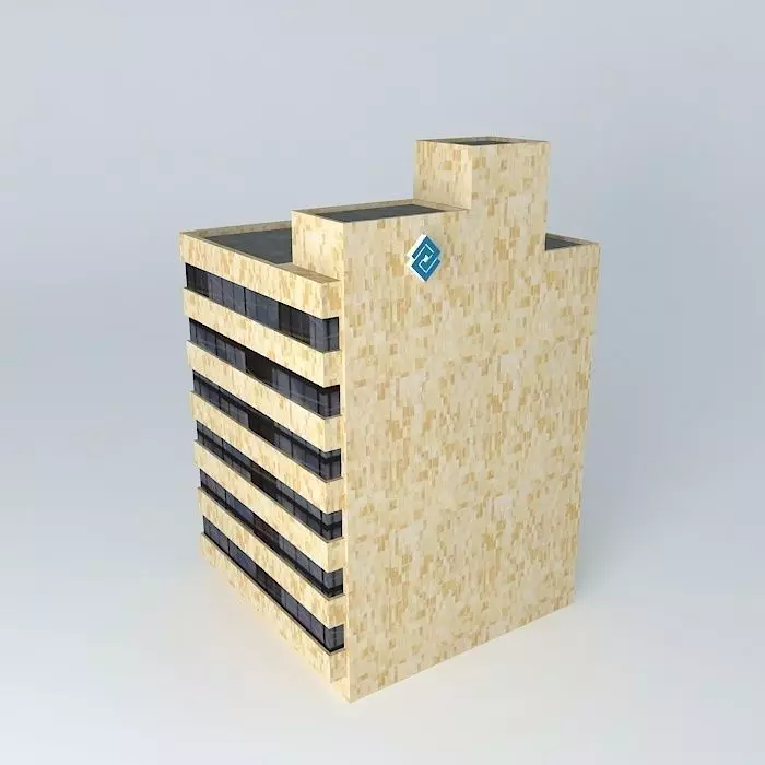 Building Banco de Occidente (incelejo Free 3D model_0