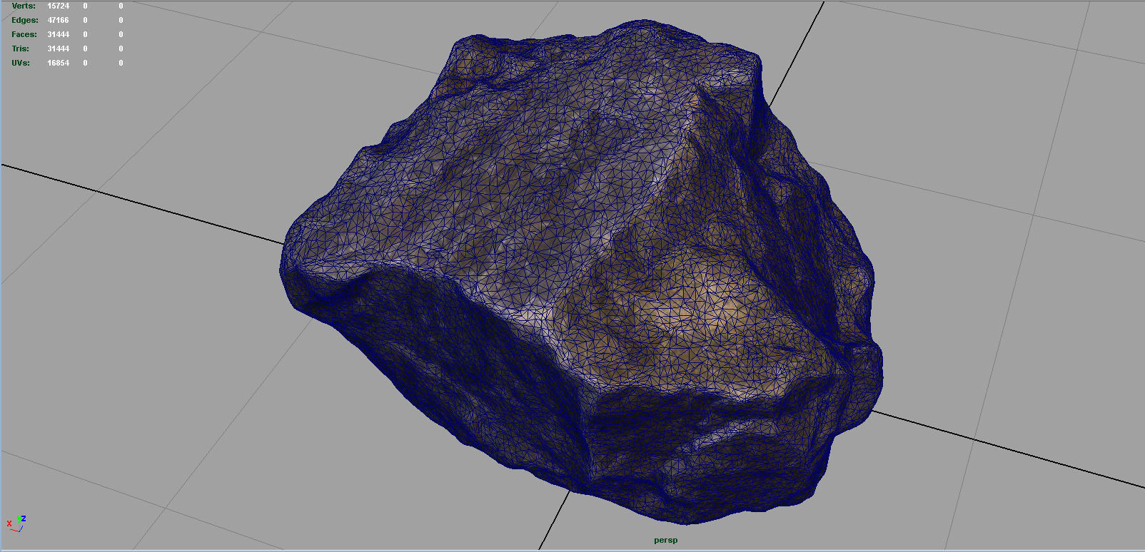 Stone rock 3D model_6