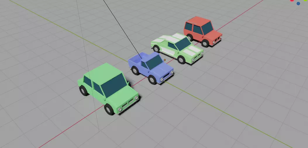 3D Cartoon Cars Pack Free low-poly 3D model