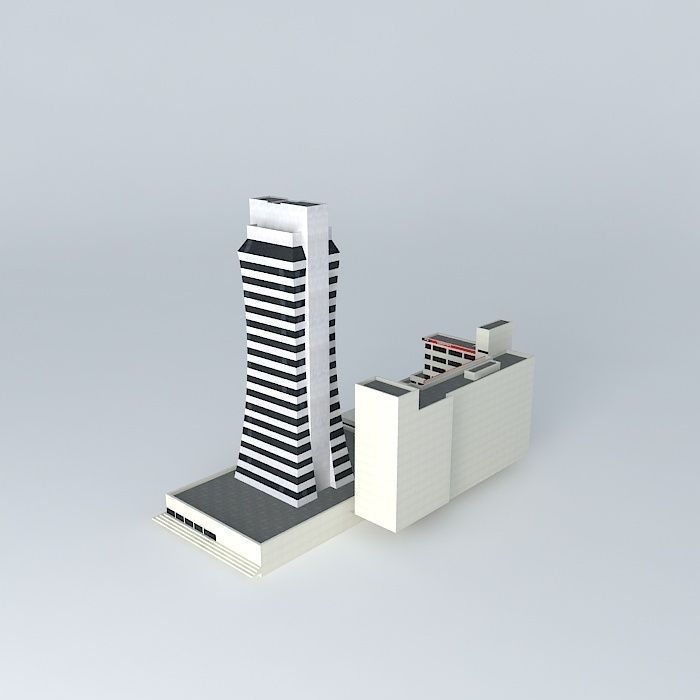 Miss Universe Building Free 3D model_2