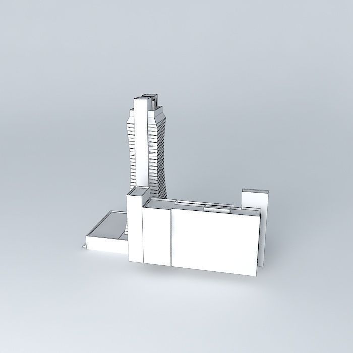 Miss Universe Building Free 3D model_4