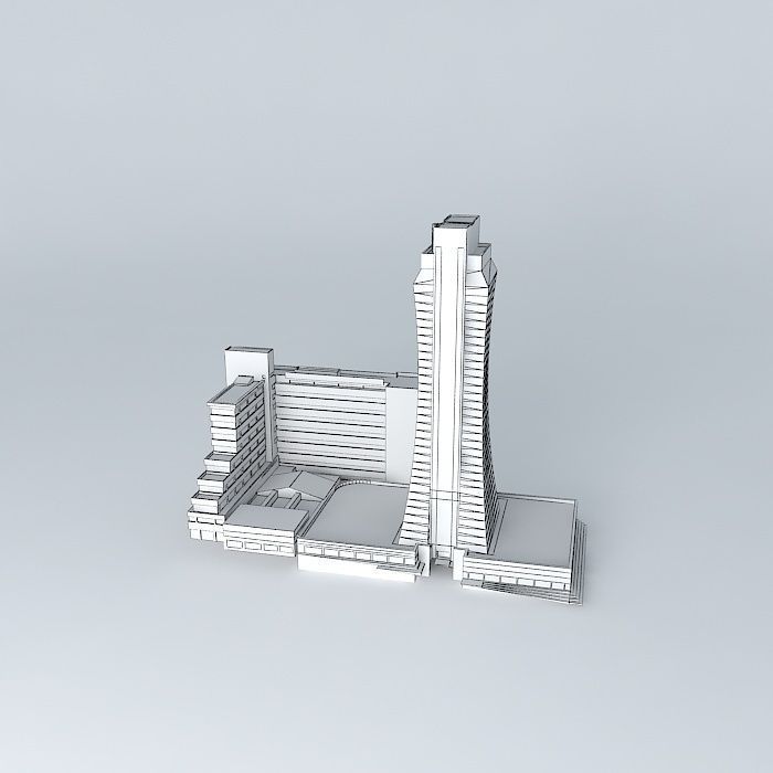 Miss Universe Building Free 3D model_3