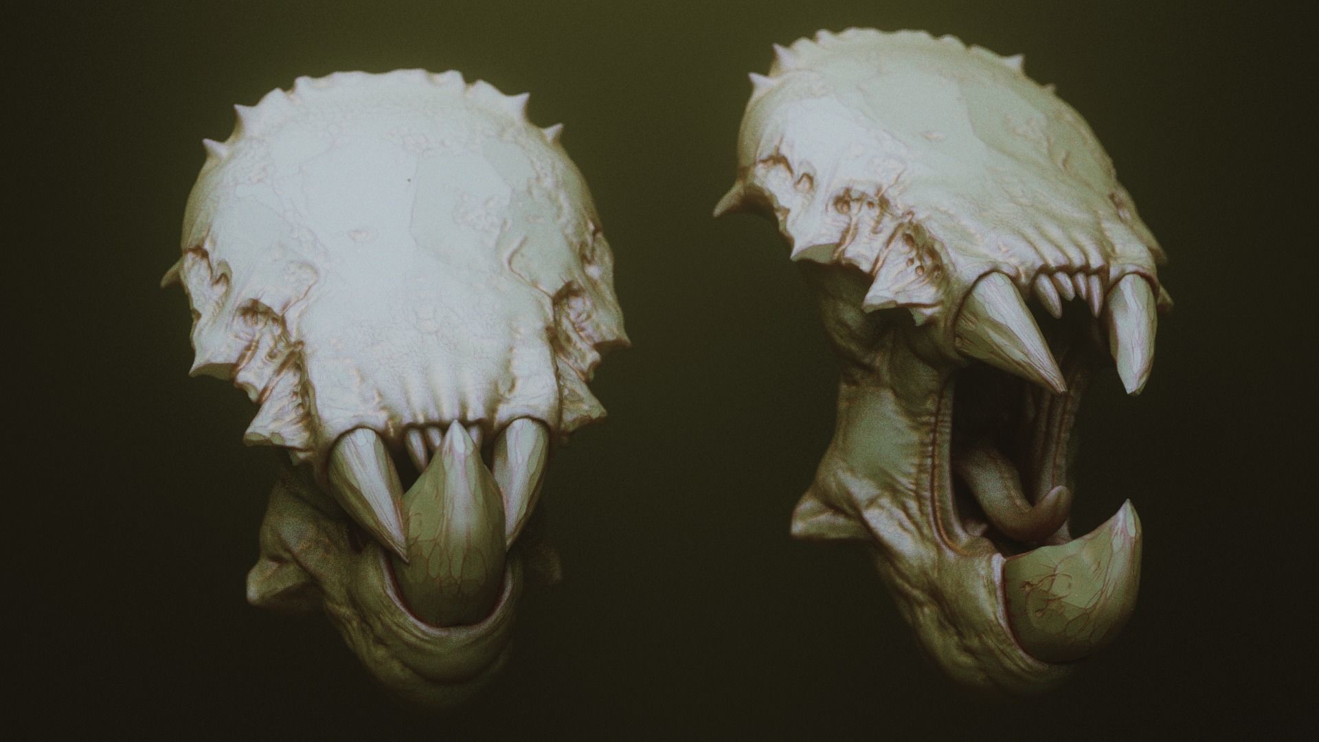 JAWS 2 - Another 33 Monster Mouths and Skulls IMM Brush and OBJs 3D model_22