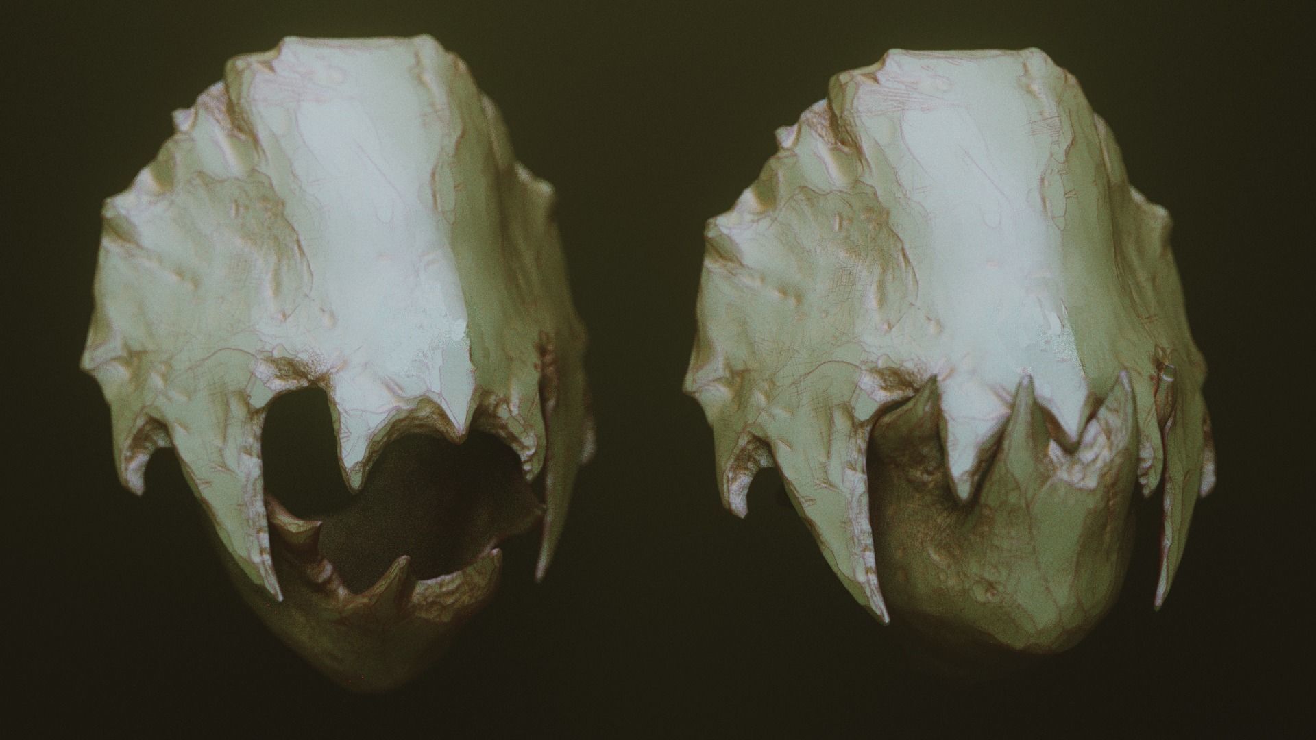 JAWS 2 - Another 33 Monster Mouths and Skulls IMM Brush and OBJs 3D model_21