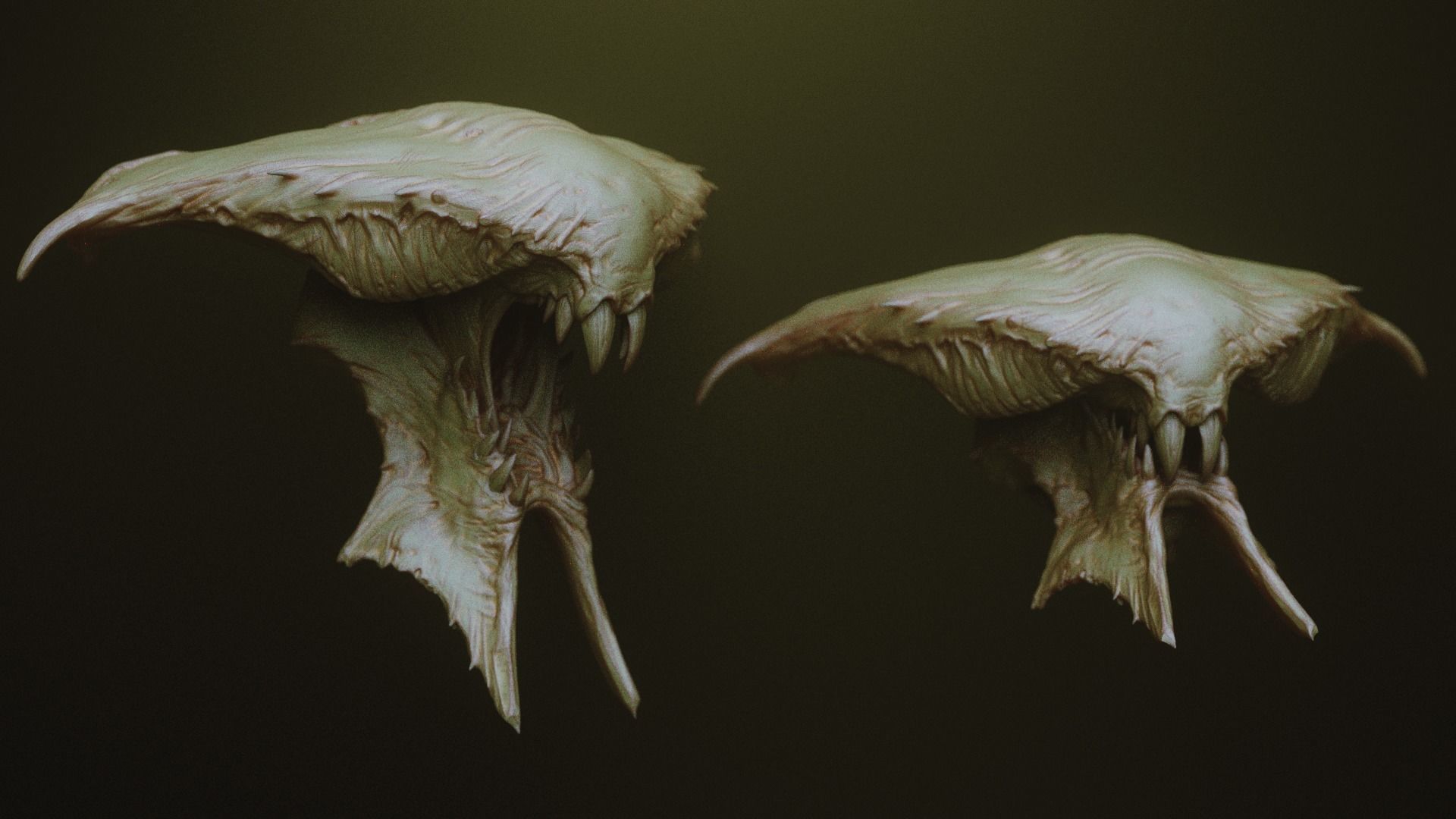 JAWS 2 - Another 33 Monster Mouths and Skulls IMM Brush and OBJs 3D model_29