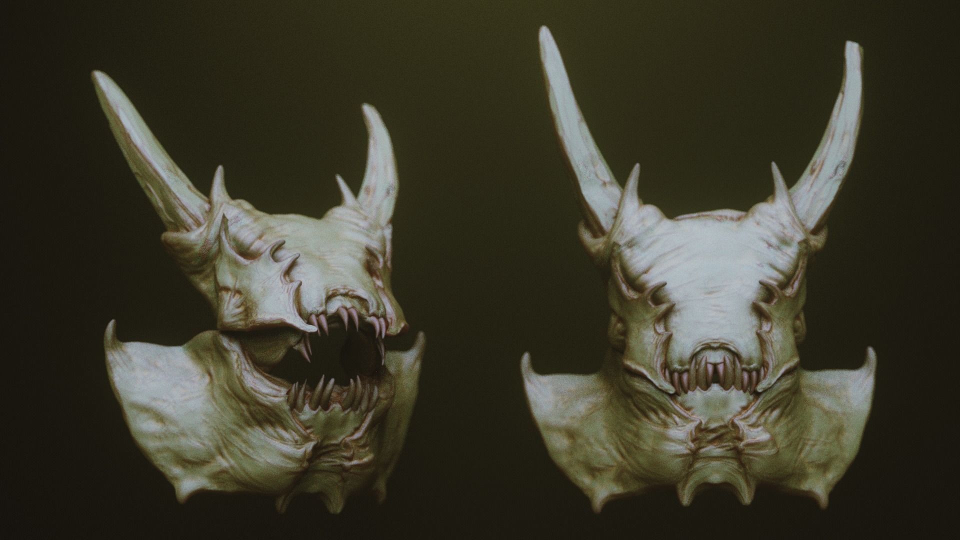 JAWS 2 - Another 33 Monster Mouths and Skulls IMM Brush and OBJs 3D model_14