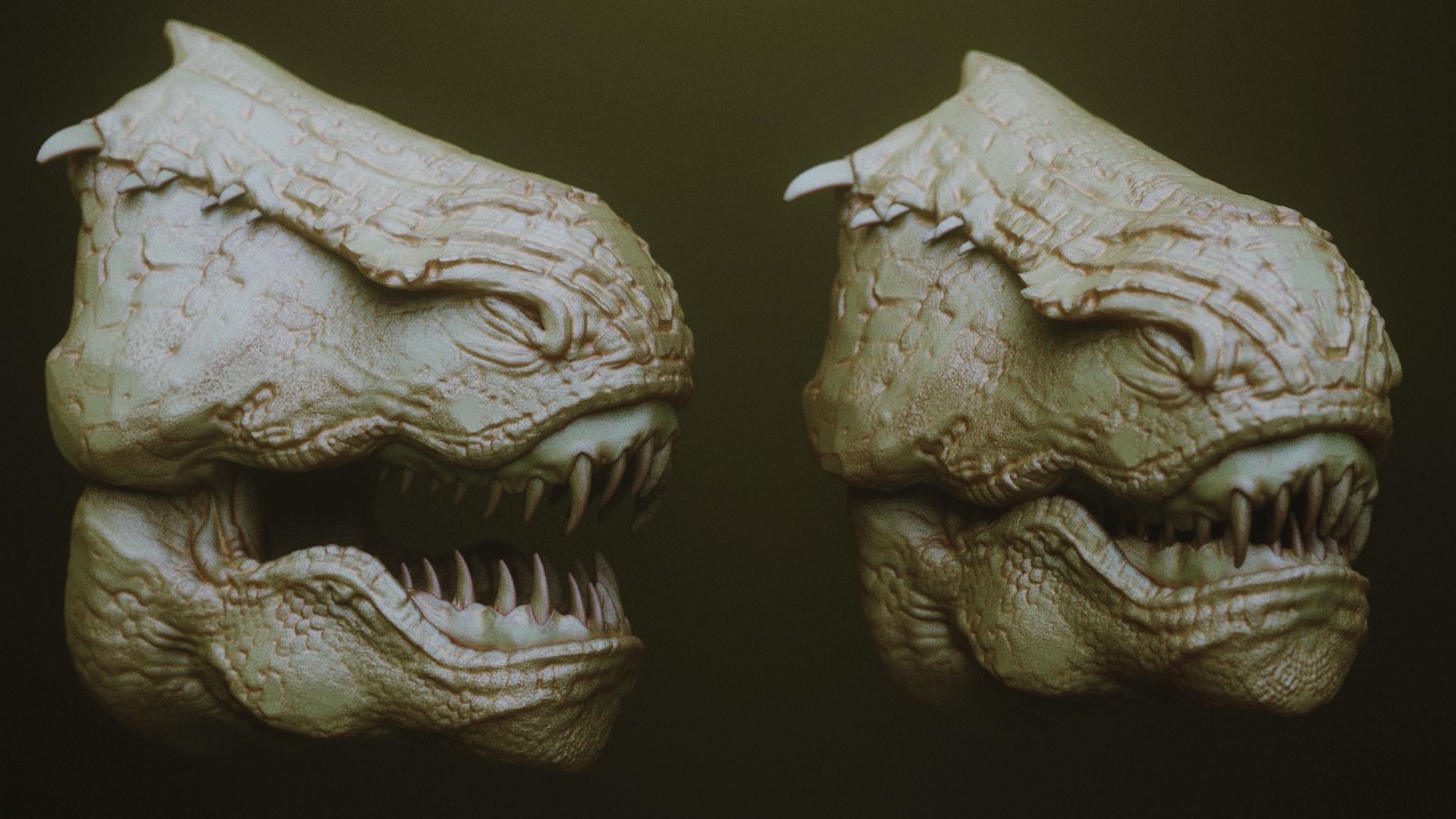 JAWS 2 - Another 33 Monster Mouths and Skulls IMM Brush and OBJs 3D model_24