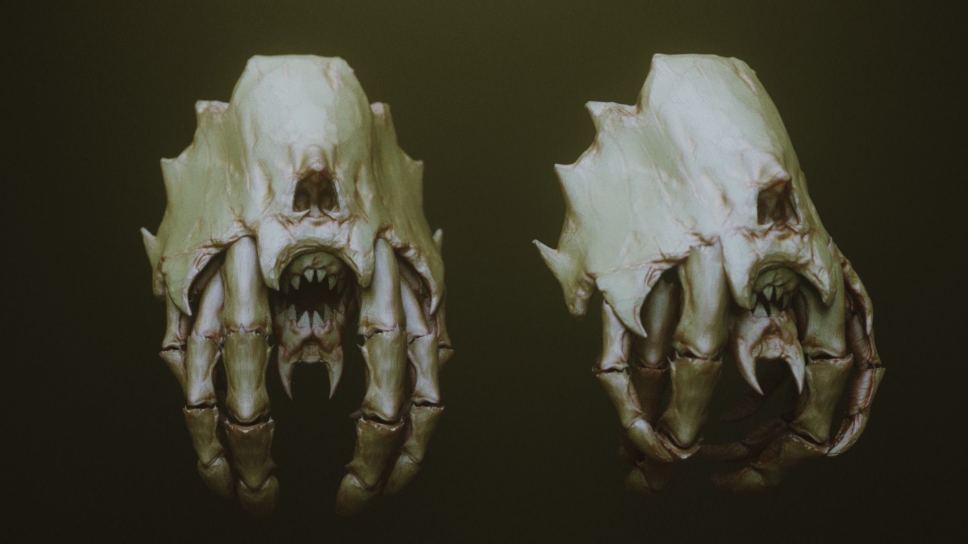 JAWS 2 - Another 33 Monster Mouths and Skulls IMM Brush and OBJs 3D model_20