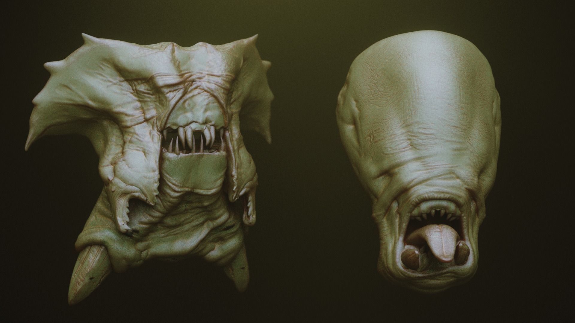 JAWS 2 - Another 33 Monster Mouths and Skulls IMM Brush and OBJs 3D model_31