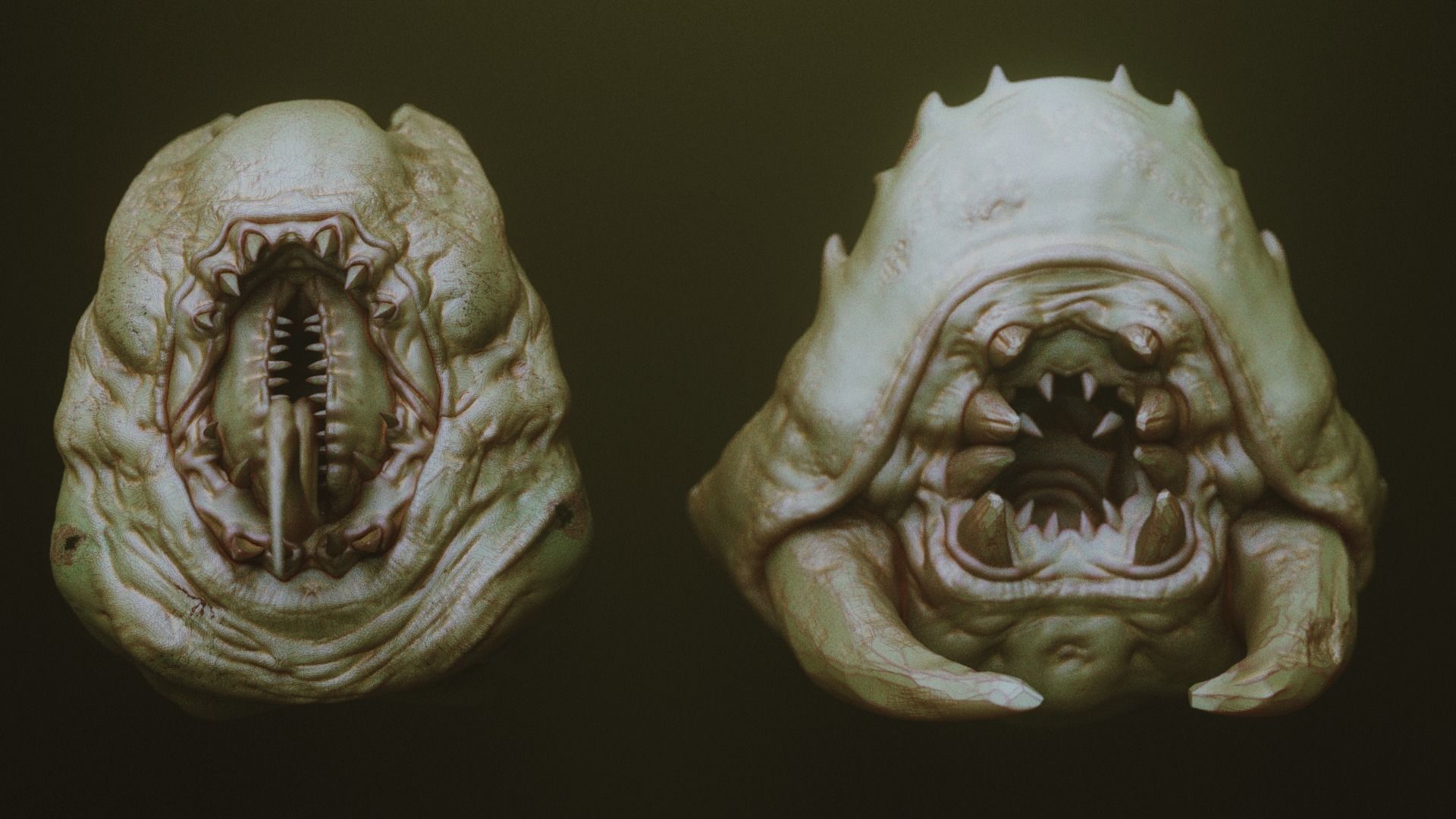 JAWS 2 - Another 33 Monster Mouths and Skulls IMM Brush and OBJs 3D model_30