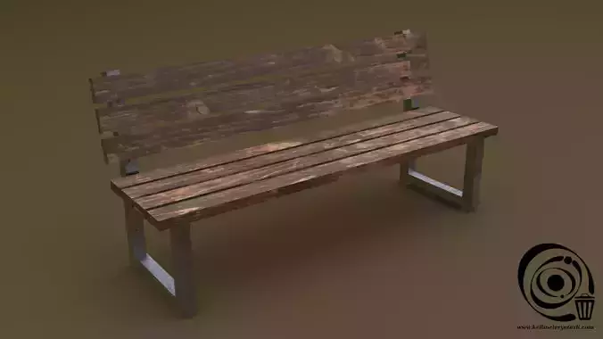 Bench 31 Low-poly 3D model