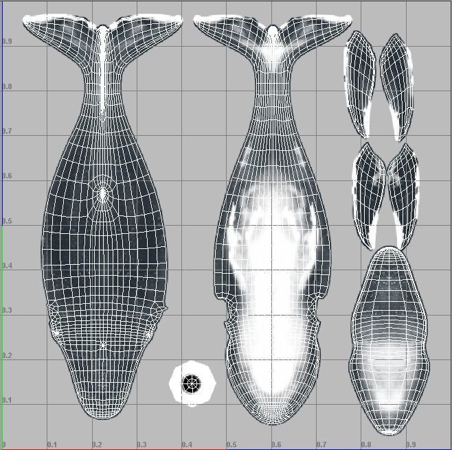 Blue Whale  Low-poly 3D model_19