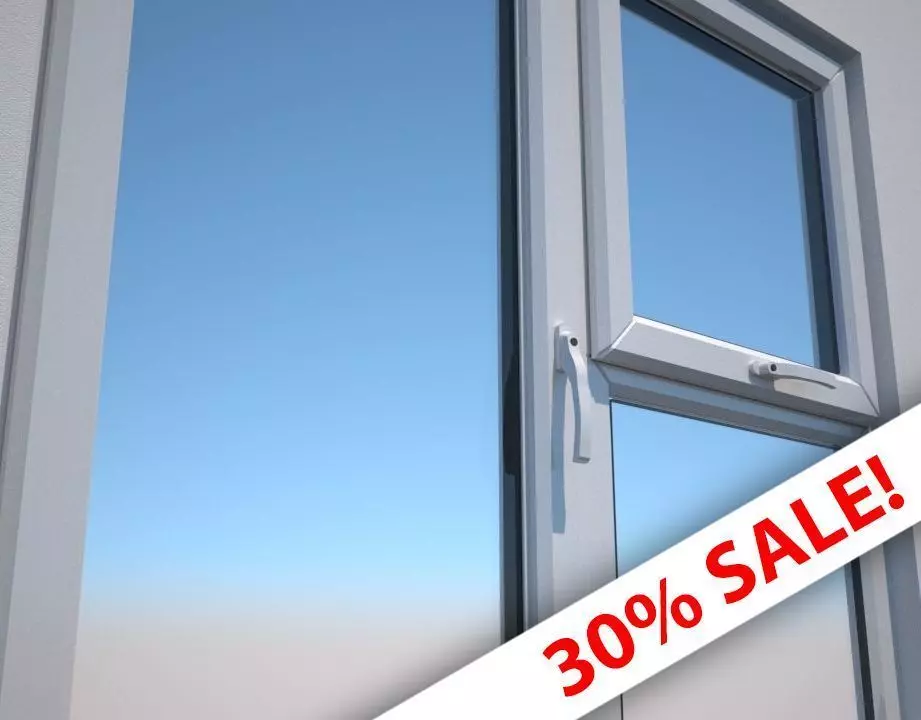 Double Glaze Windows PVC 3D model_0