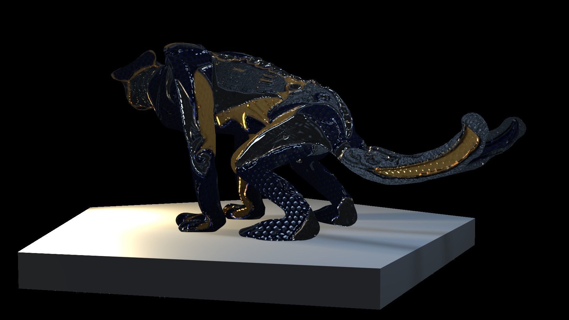 Low poly rigged creature E-Thed Low-poly 3D model_25