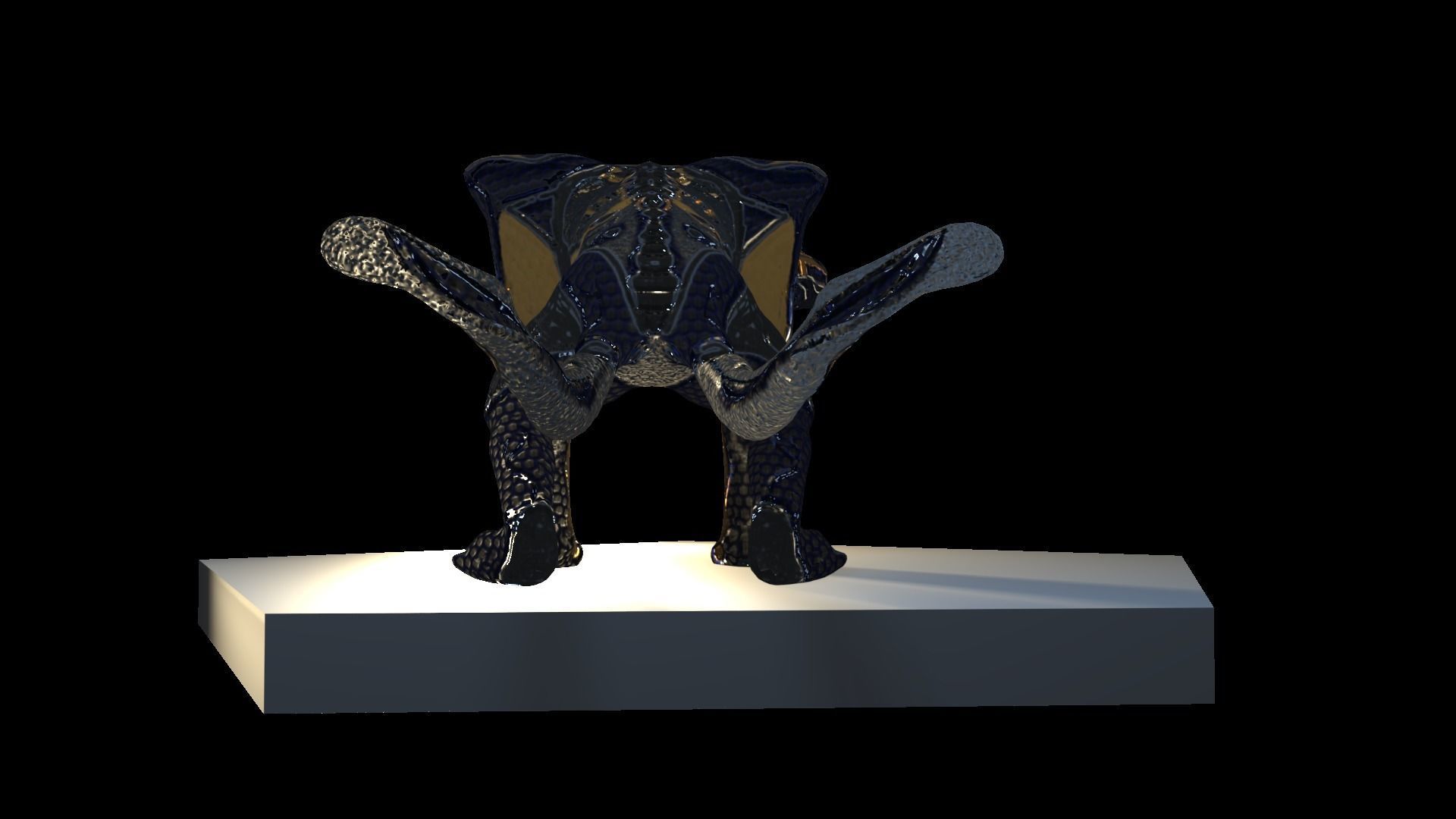 Low poly rigged creature E-Thed Low-poly 3D model_24