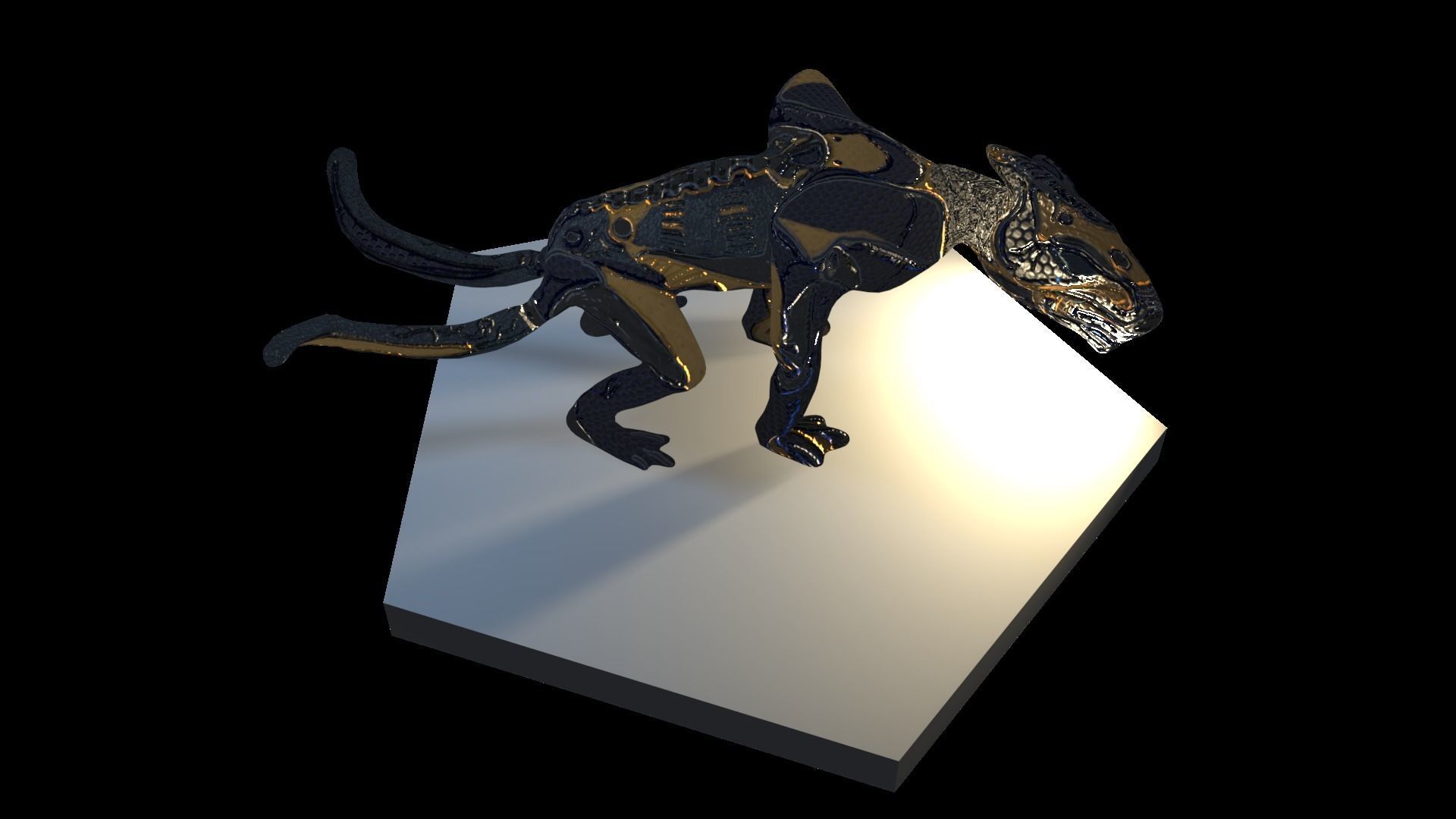 Low poly rigged creature E-Thed Low-poly 3D model_22