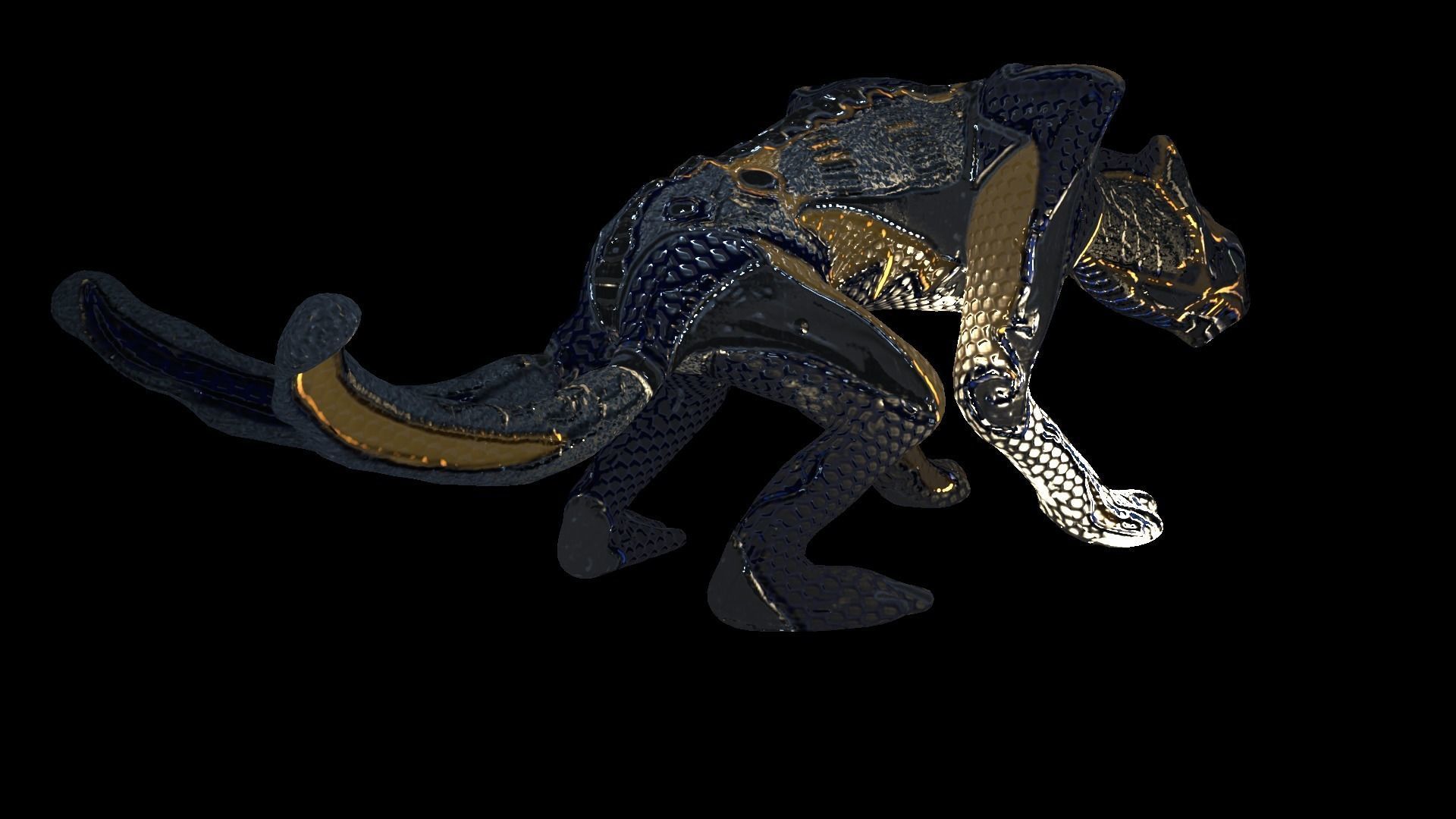 Low poly rigged creature E-Thed Low-poly 3D model_18