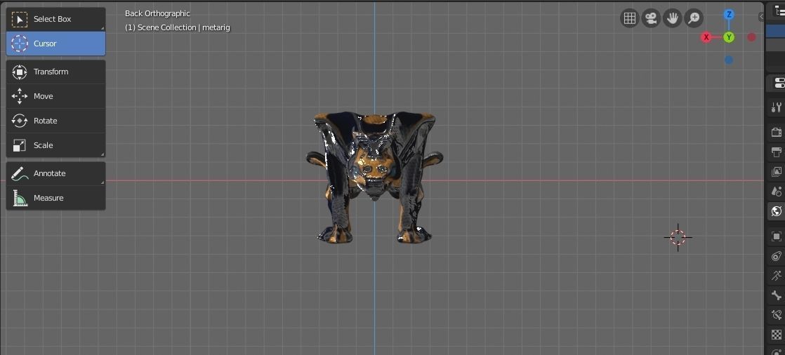 Low poly rigged creature E-Thed Low-poly 3D model_8