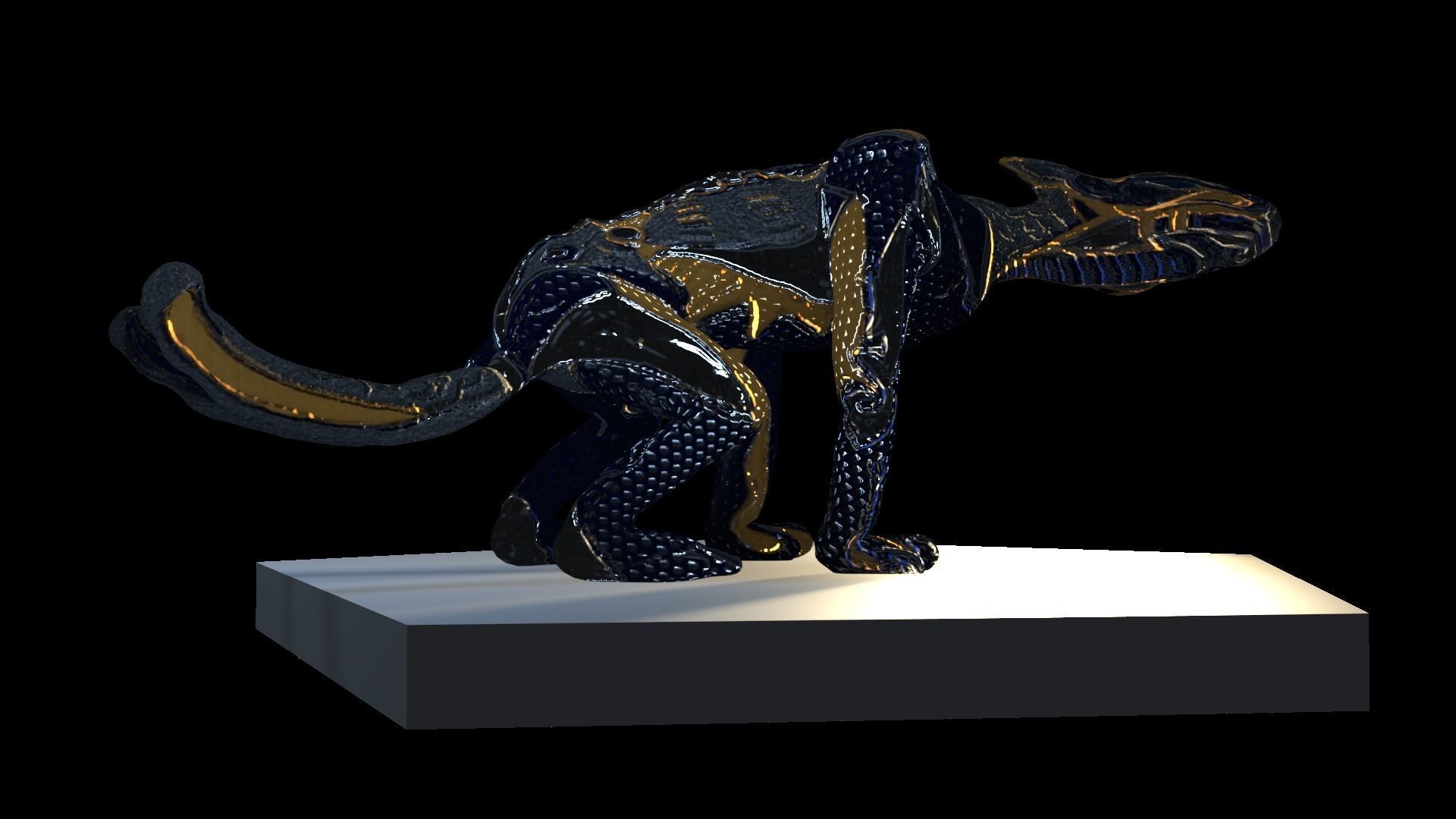 Low poly rigged creature E-Thed Low-poly 3D model_23