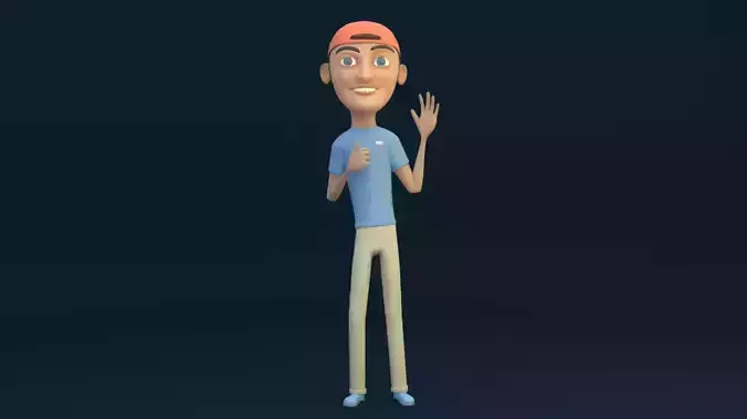 Teenager Boy 3D Character
