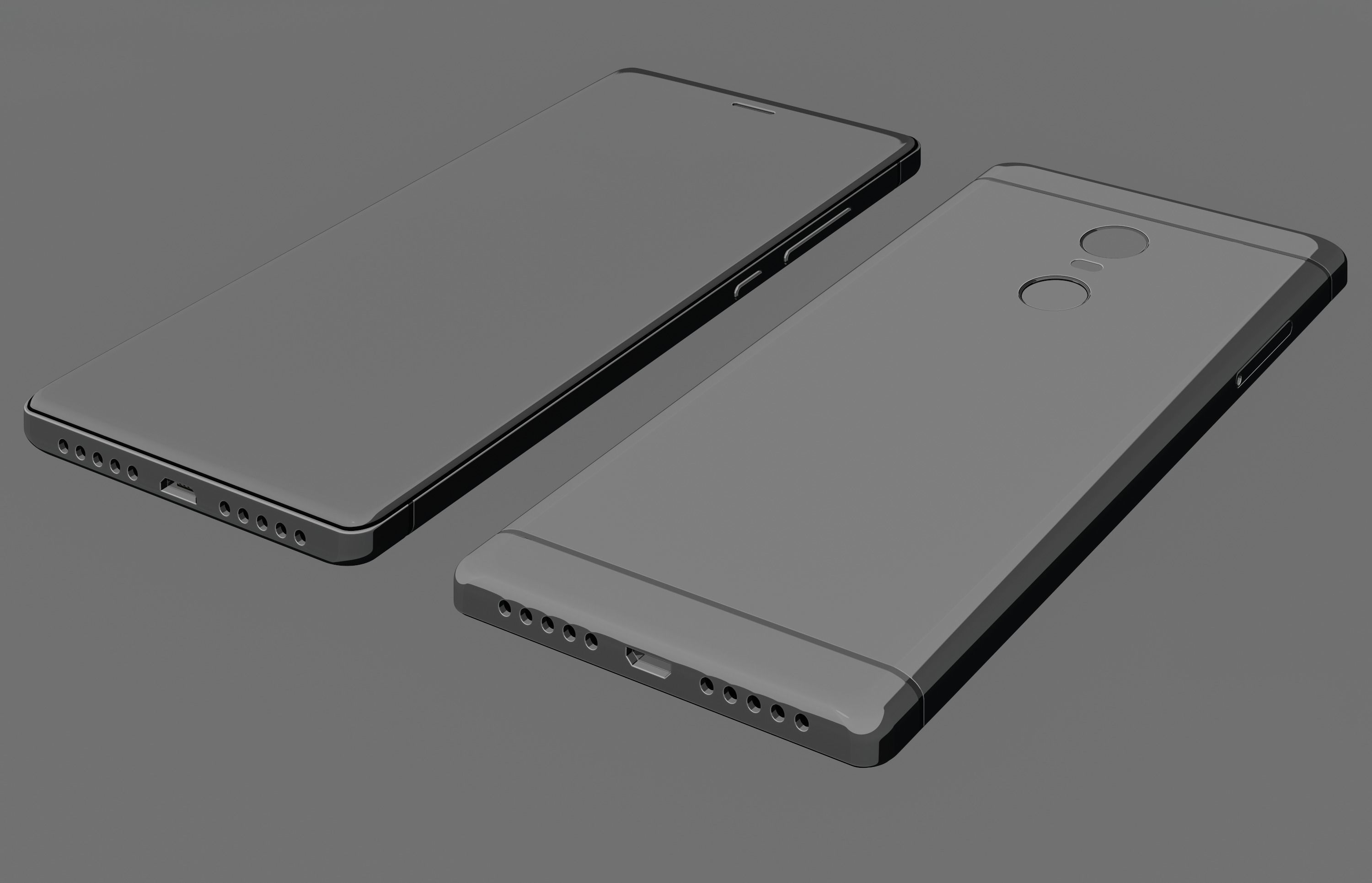 Smartphone Xiaomi Redmi Note 4X 3D model_3
