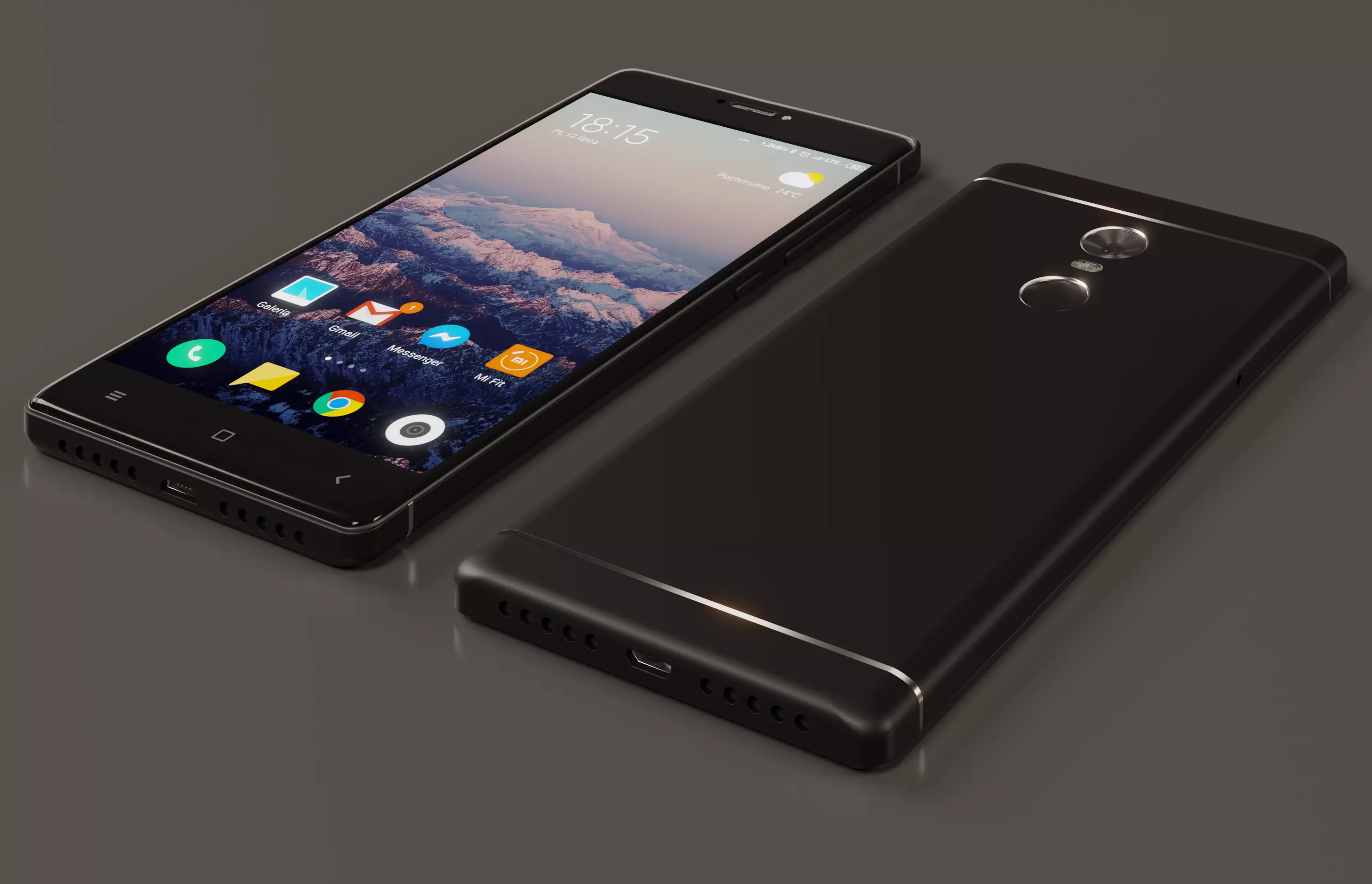 Smartphone Xiaomi Redmi Note 4X 3D model_0