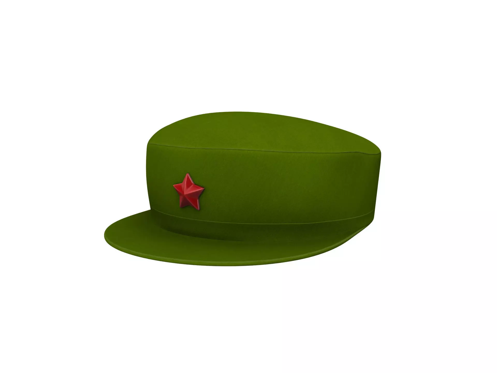 Chinese Army Cap Low-poly 3D model