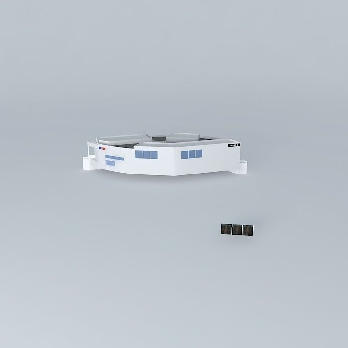 C C Miramar building Free 3D model_2