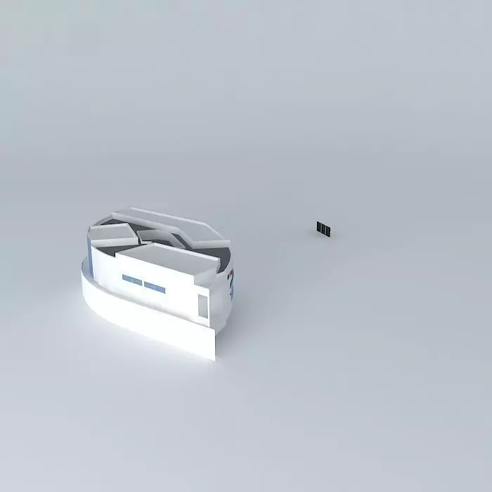 C C Miramar building Free 3D model_0