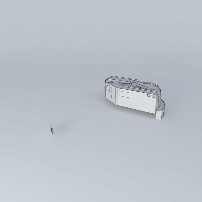 C C Miramar building Free 3D model_4