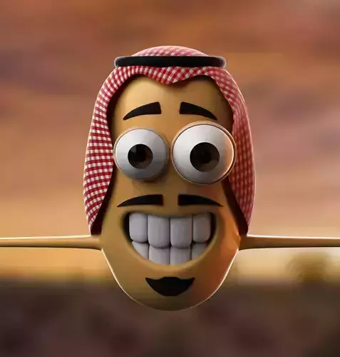 Arabic Character 3D model