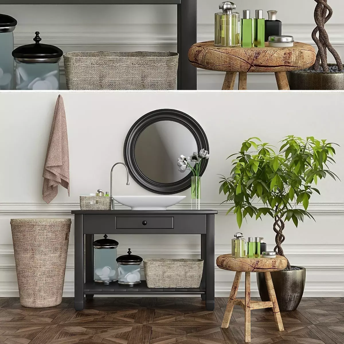 Restoration hardware bathroom 3D model_0