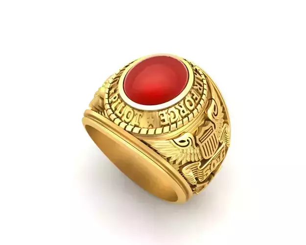 USA Ring 3D Printing model