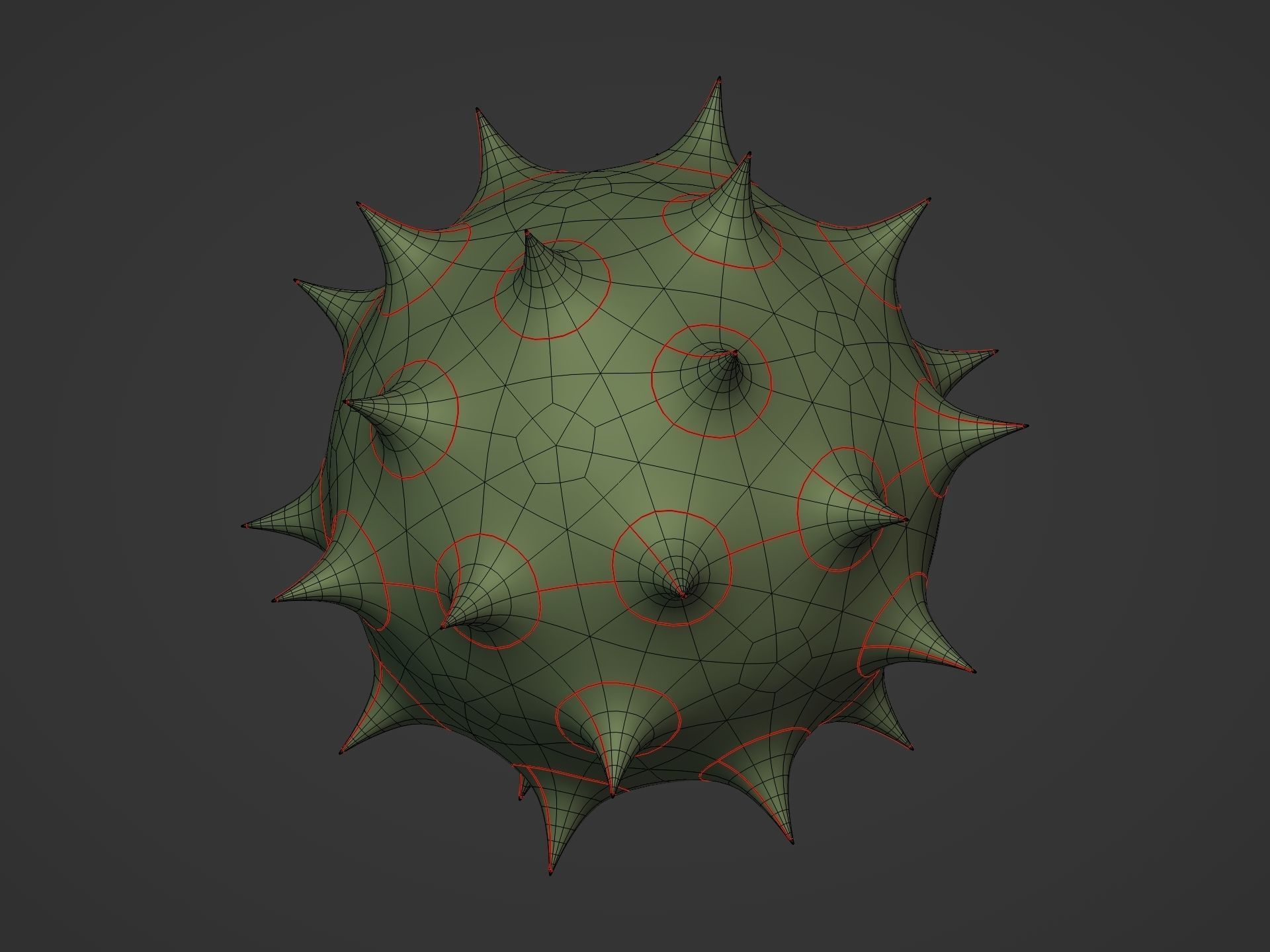 viruses and Cells Collection Low-poly 3D model_26
