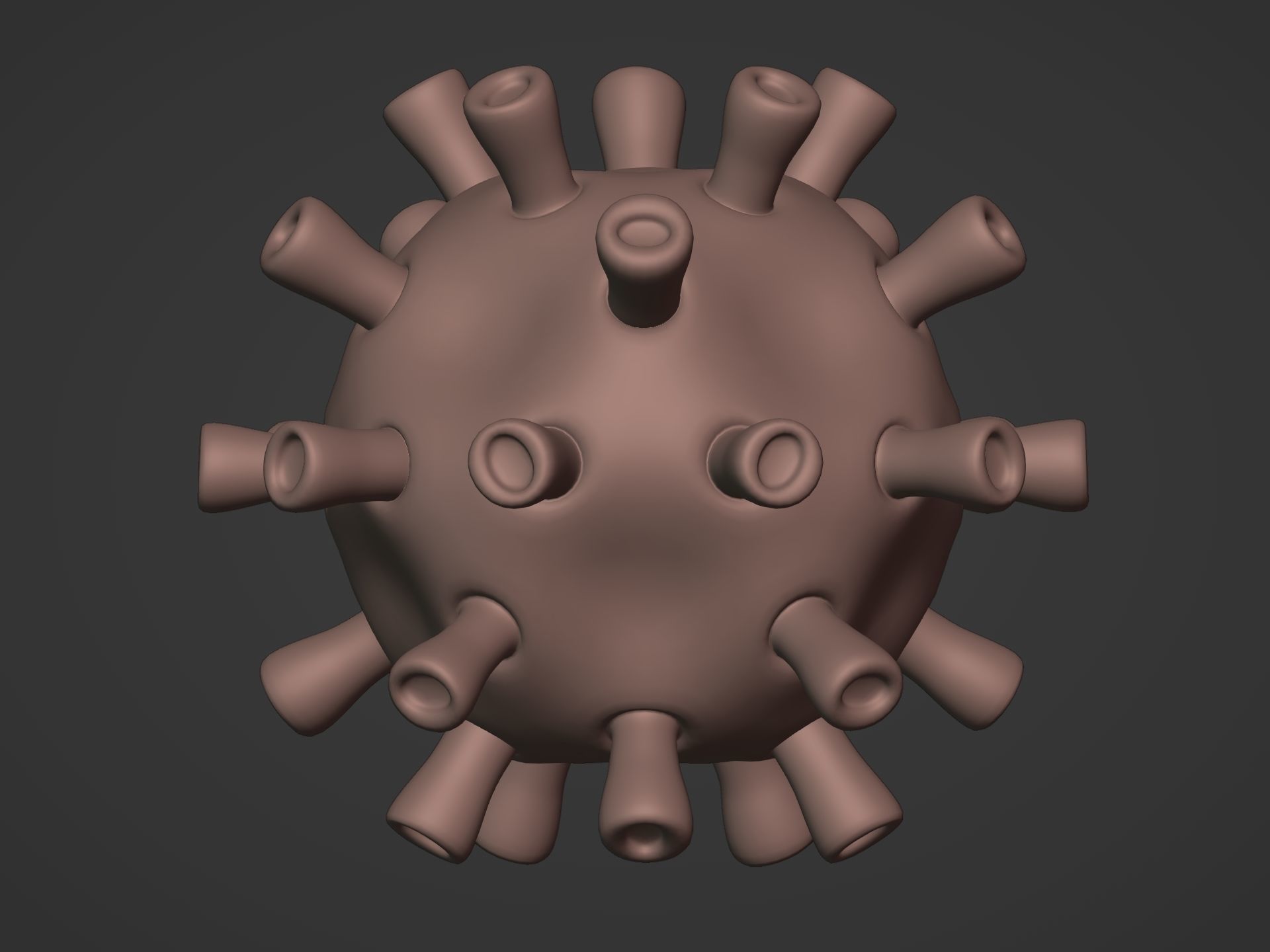 viruses and Cells Collection Low-poly 3D model_23