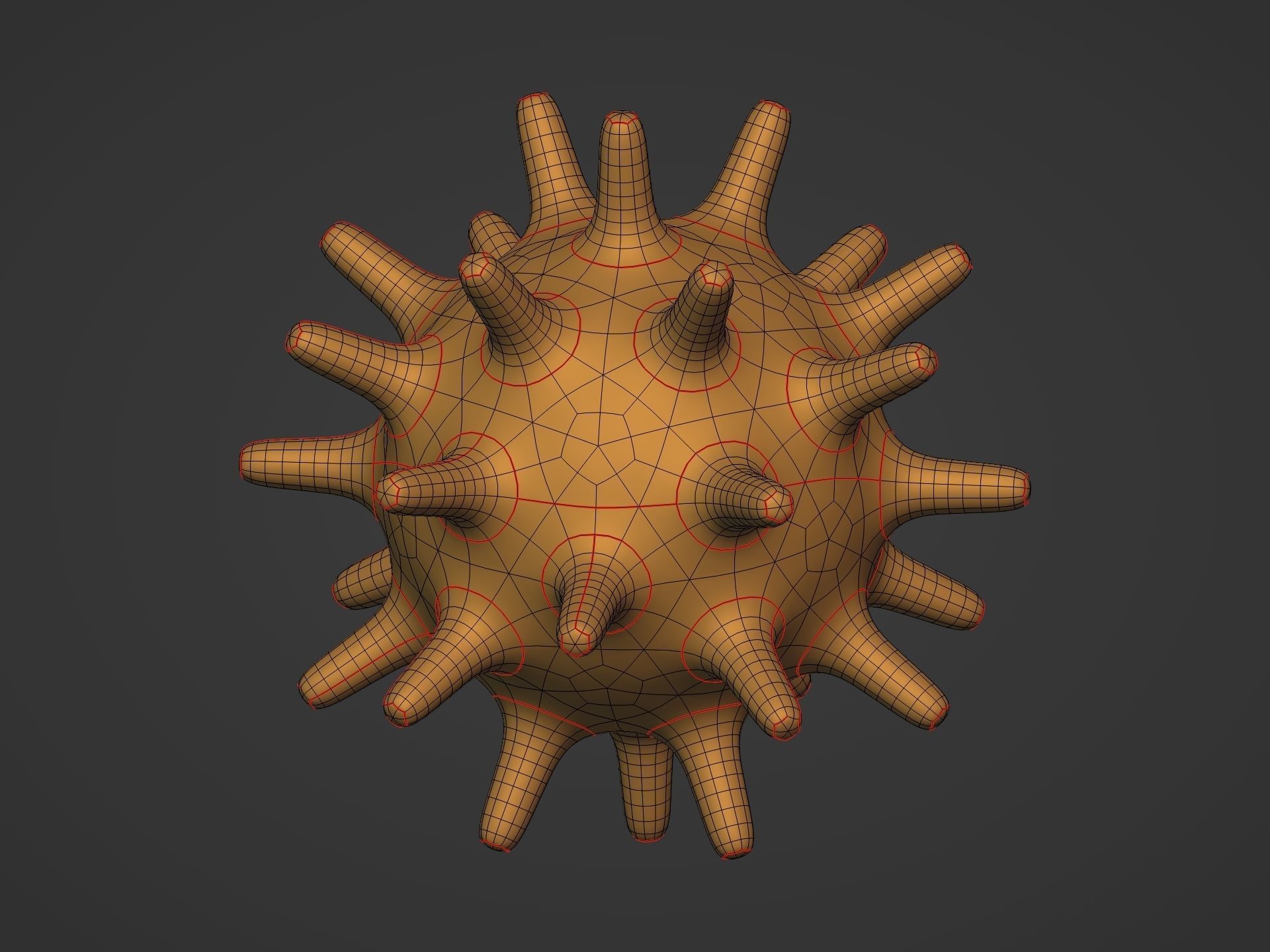 viruses and Cells Collection Low-poly 3D model_17