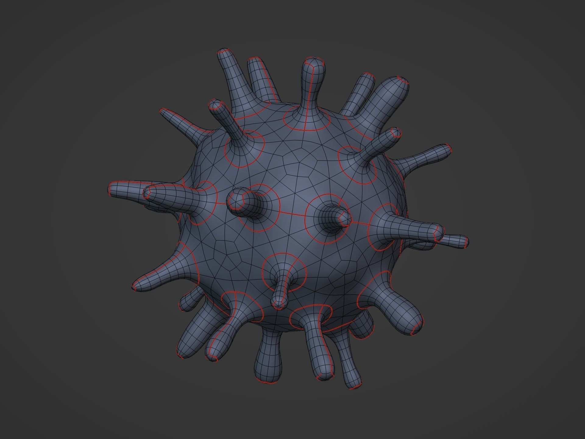 viruses and Cells Collection Low-poly 3D model_20