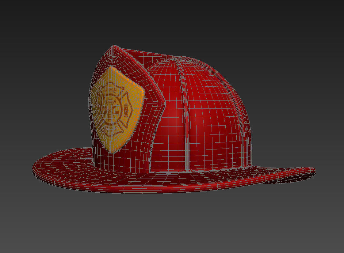 Firefighter Helmet 3D model_3