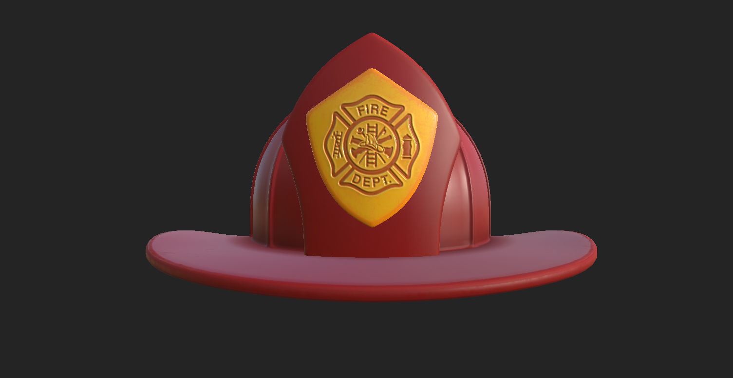 Firefighter Helmet 3D model_10