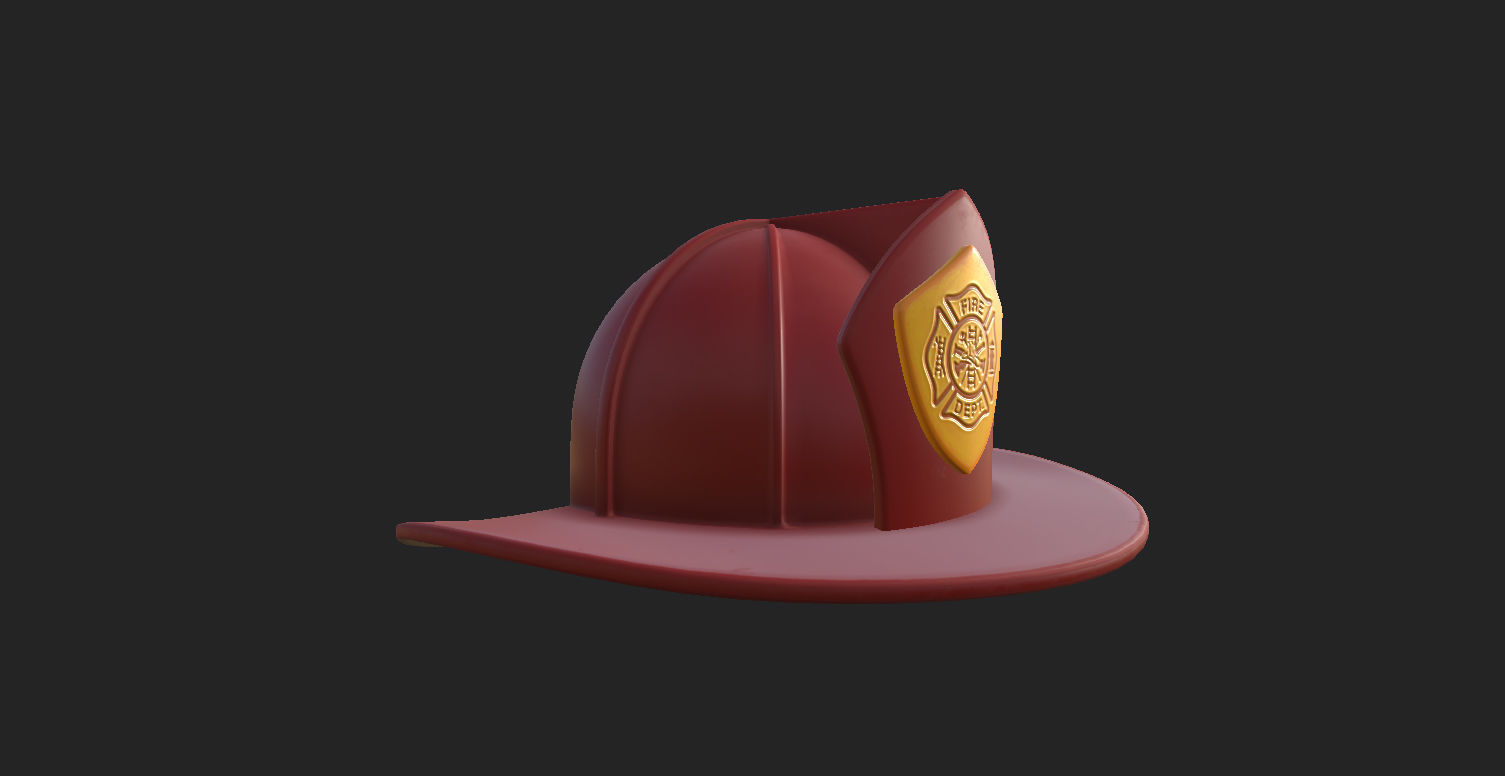 Firefighter Helmet 3D model_11