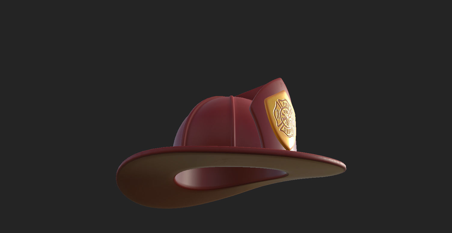 Firefighter Helmet 3D model_12