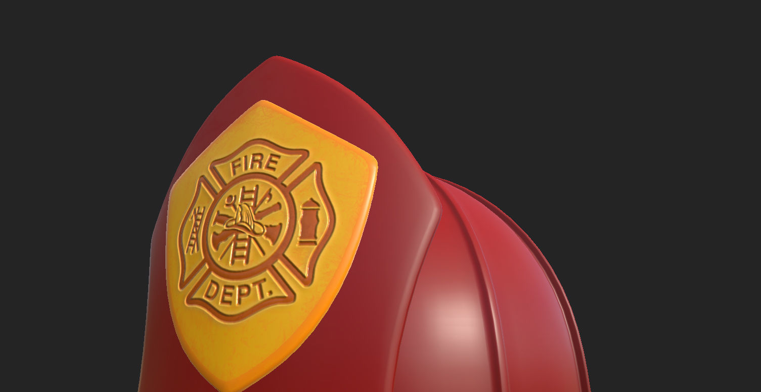 Firefighter Helmet 3D model_20