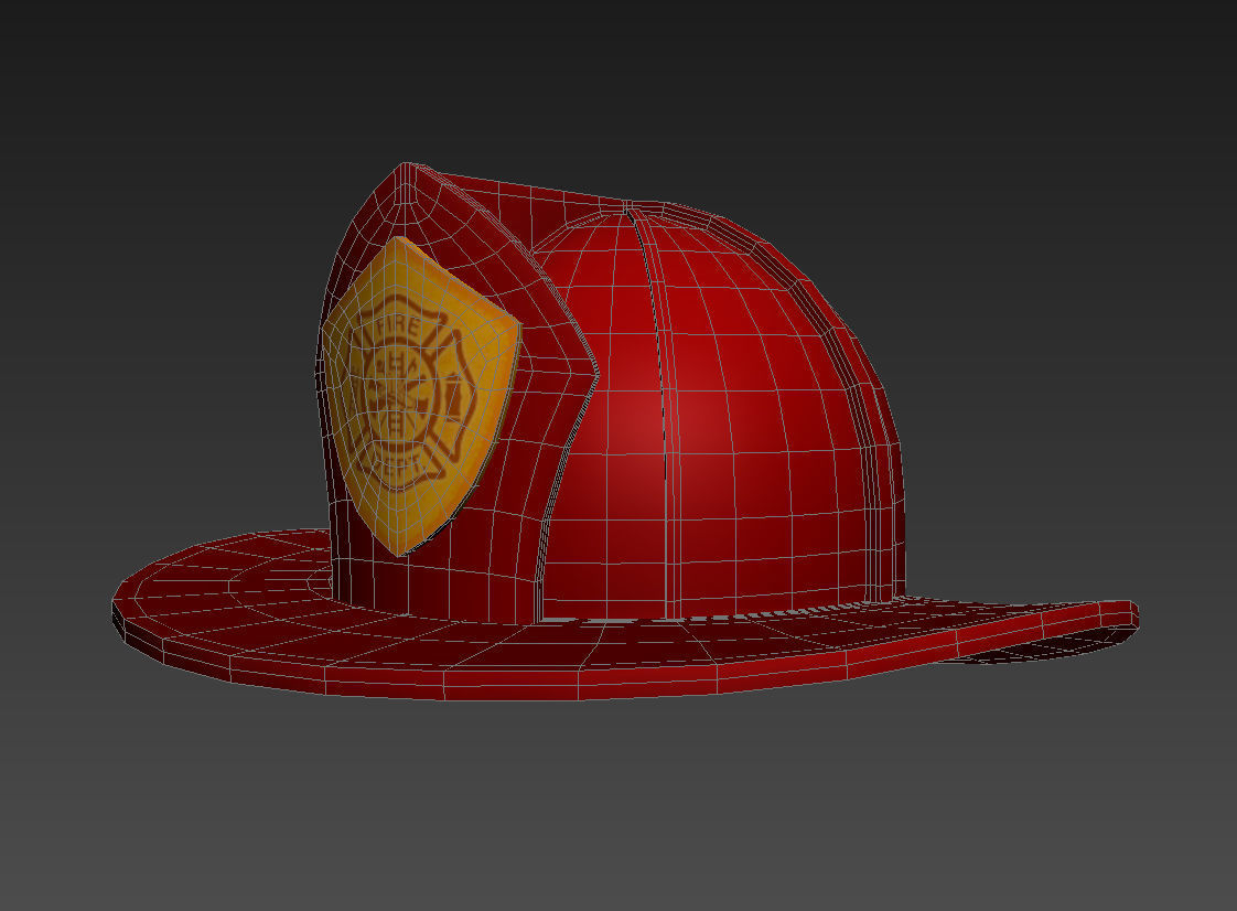 Firefighter Helmet 3D model_2