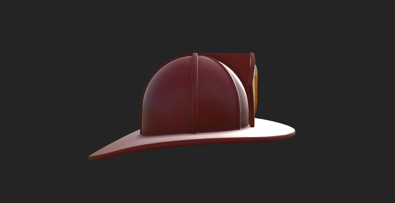 Firefighter Helmet 3D model_14