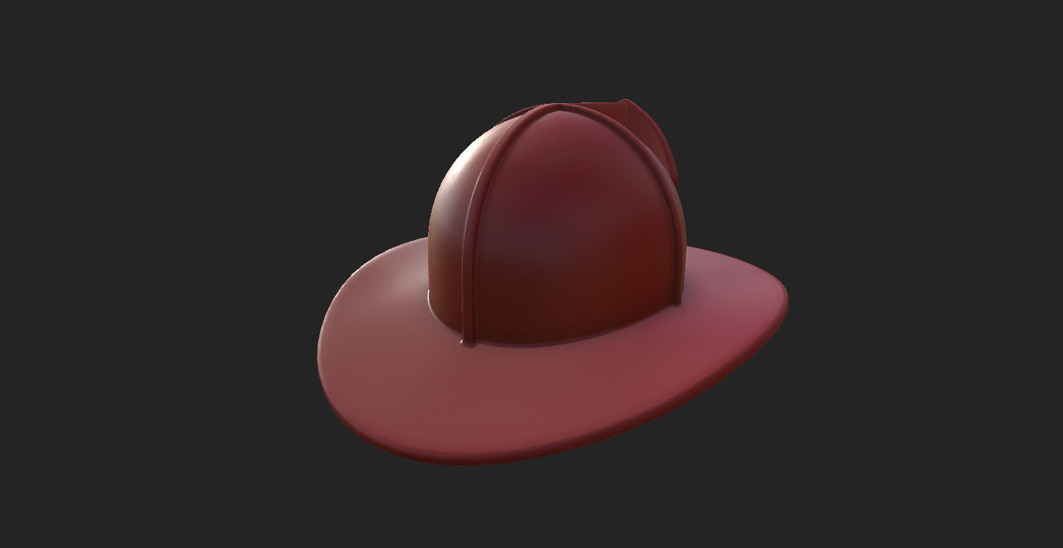 Firefighter Helmet 3D model_16
