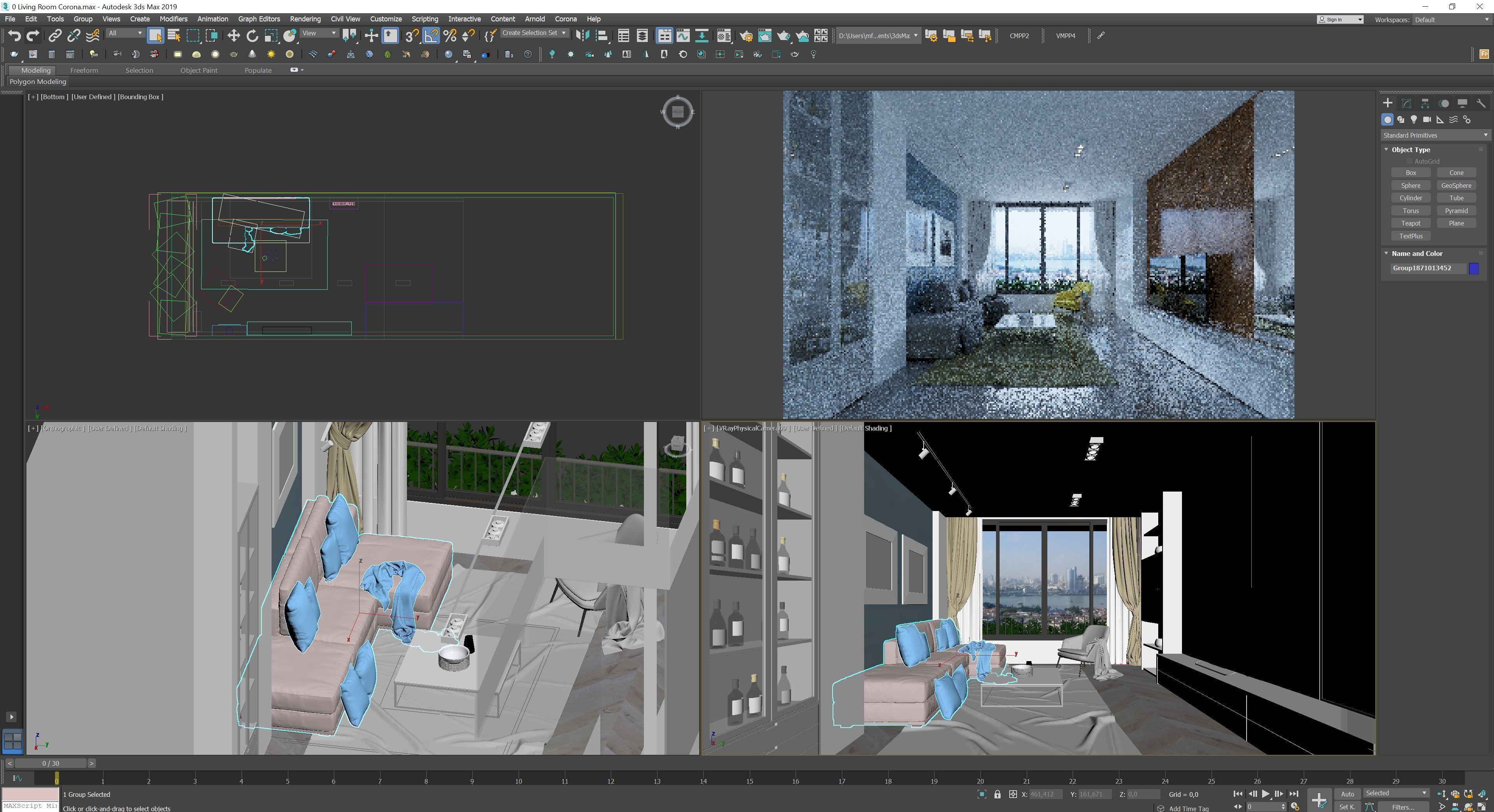 Full Apartment Exterior and Interior Scene 3D model 3D model_9