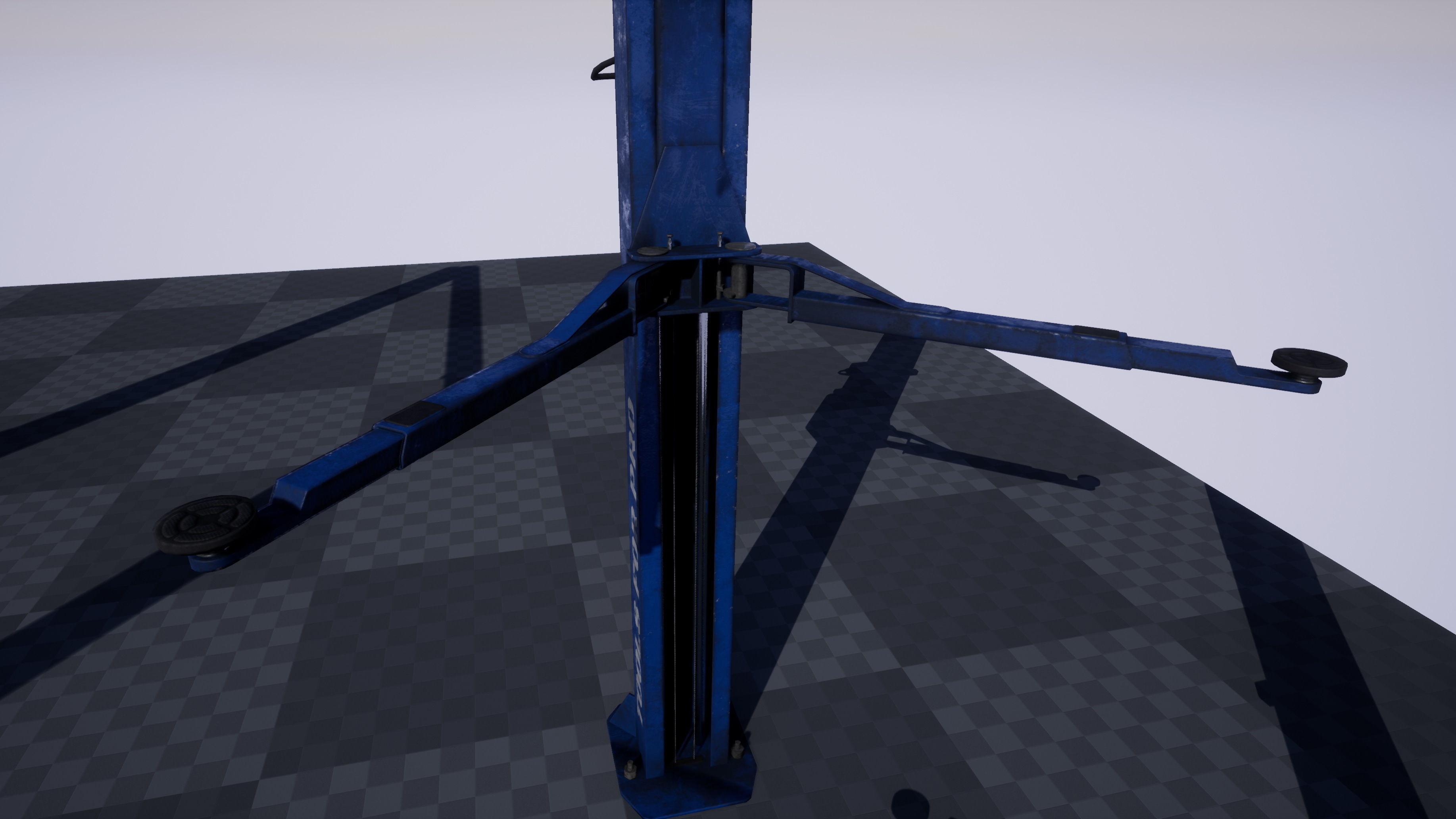 Car Lift Low-poly 3D model_5