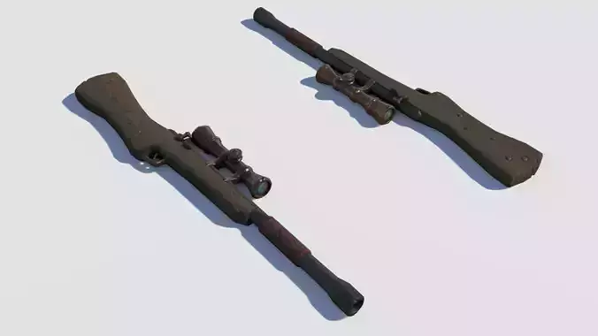 Handpainted Fantasy Gun