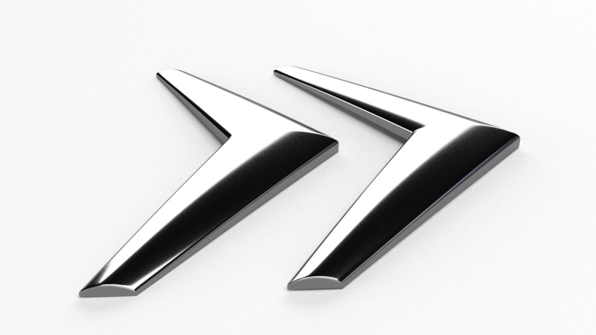 Citroen C3 Emblem stl 3D print model_2