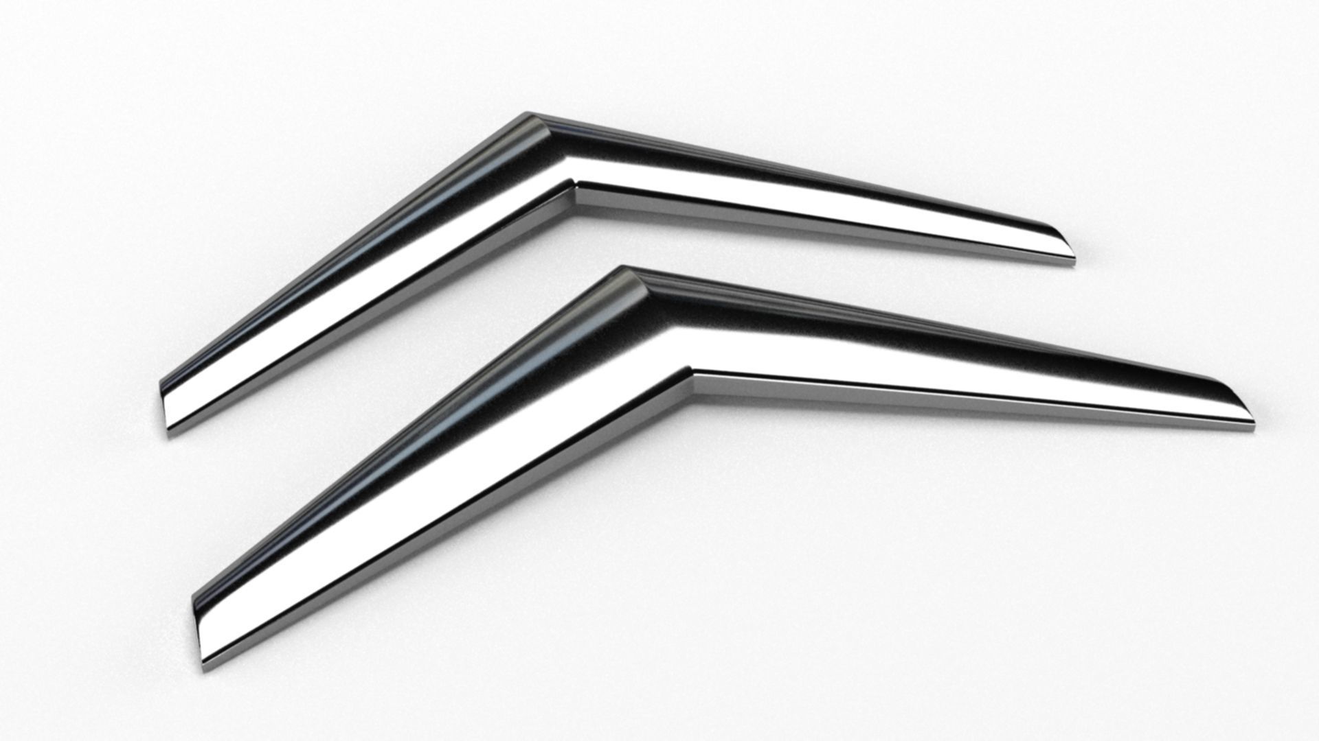 Citroen C3 Emblem stl 3D print model_1